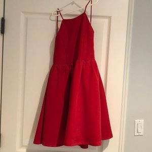 Lulu’s Open back Red Dress